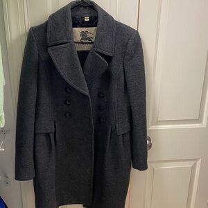 Women's Burberry Classic Gray Coat